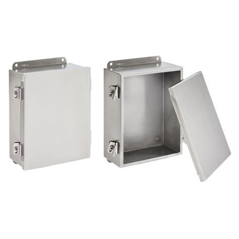 4x4x3 stainless steel boxes|Clamp Cover Junction Box Type 4X, 4x4x3, SS304.